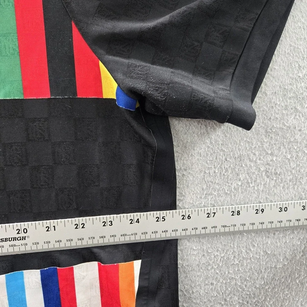 Nike Men Shirt 2XL Black FC 2018 Logo‎ Embroidery Striped Stripe Activewear